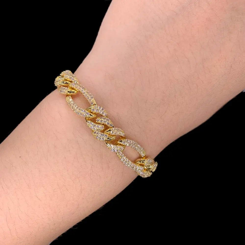 Newest Unique Design Gold Franco Cuban Chain Fine Elegant Bracelets for Women Jewelry 18K Luxury Bracelets Bangles Women