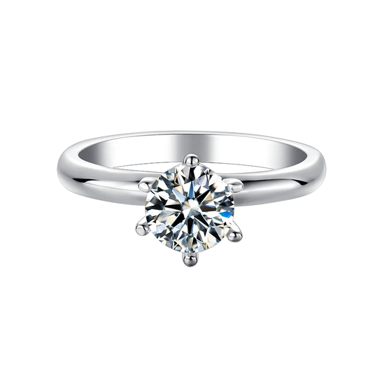 14K White Gold Wedding Band Engagement Ring Moisssanite Jewelry Diamond Ring for Women