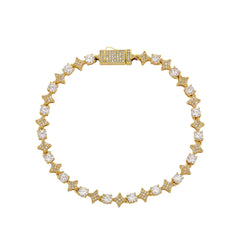 Personality Iced Out 5A Zircon Diamond Tennis Chain Fashion Charming Star Bracelet Nice Hip Hop Necklace Jewelry