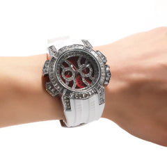 Ice Stone Fashion Baguette Bling Iced Out Rhinestone Hip Hop Watch