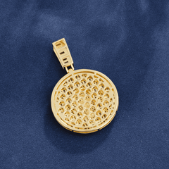 Ice Stone Christian Jesus Gun Cross Pendant Necklace