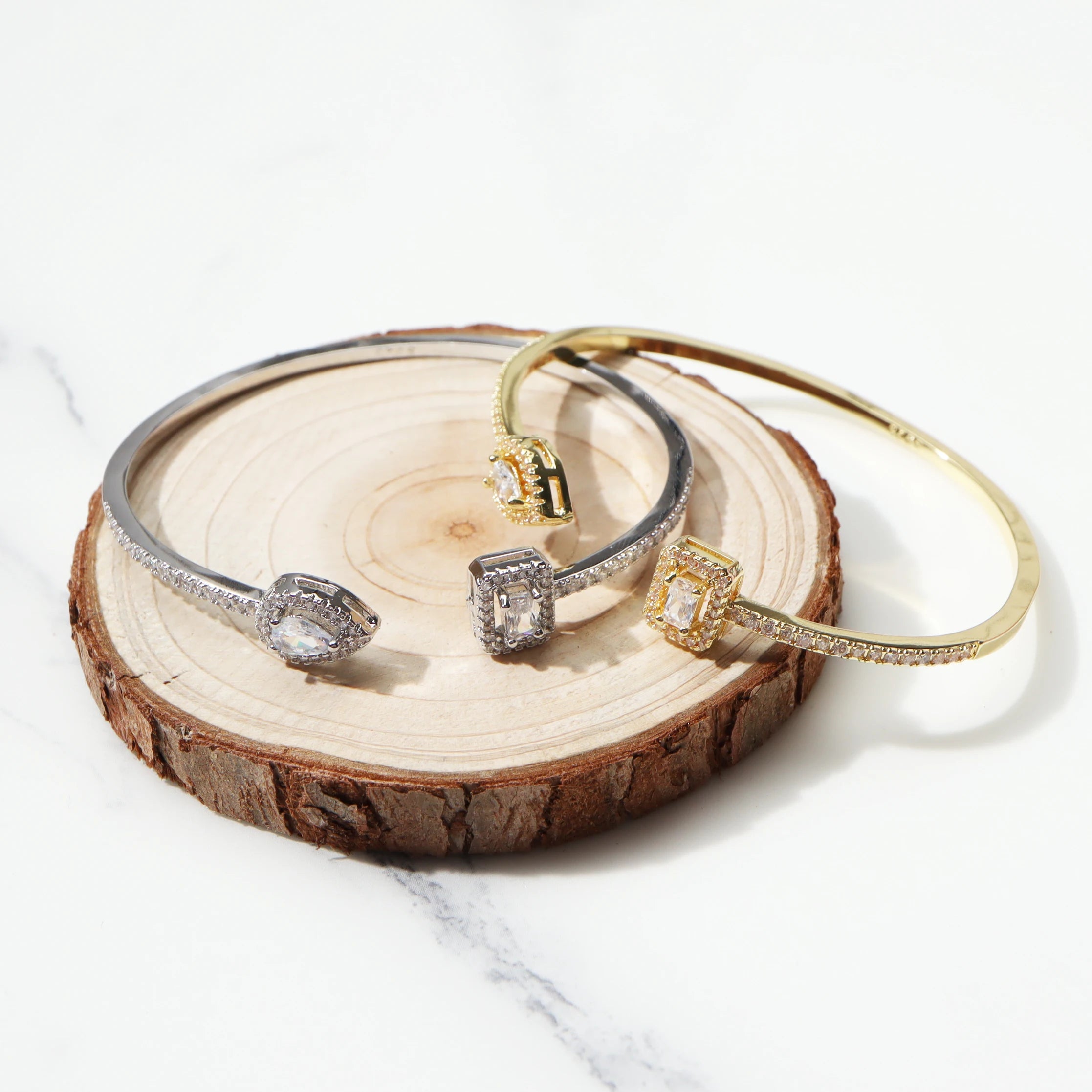 Ice Stone 2mm Multicolor CZ Waterdrop Iced Bracelet