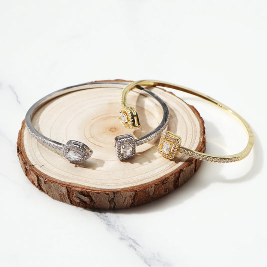 Ice Stone 2mm Multicolor CZ Waterdrop Iced Bracelet