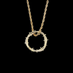 Ice Stone New Design Iced Out 5A Zircon Circle Pendant