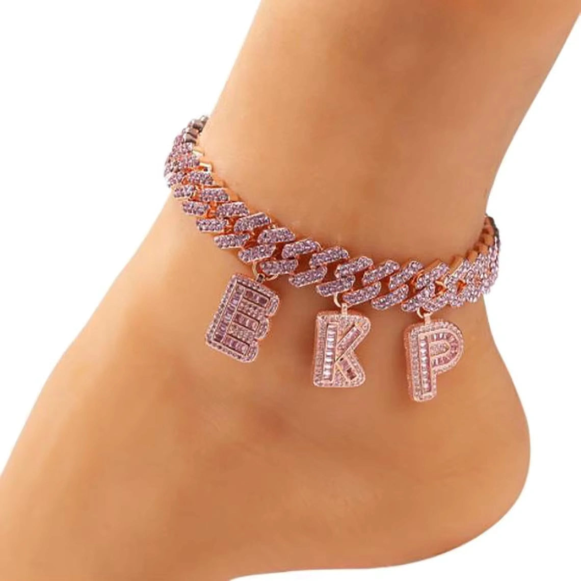 Ice Stone Personalized Name Iced Out Cuban Choker Necklace Bracelet