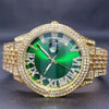 Ice Stone Unique Hip Hop Luxury Pink Green Women’s Watch