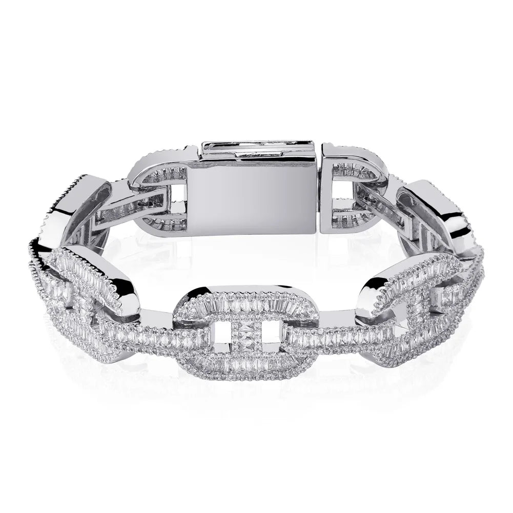 Ice Stone 14mm Coffee Beans Bling Bracelet