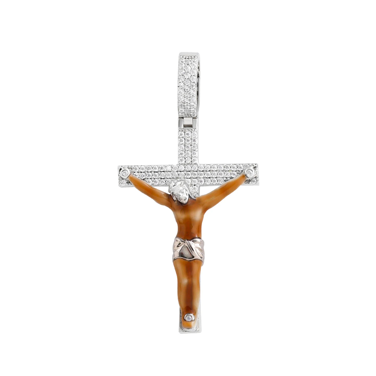 Iced Out Jesus Cross Pendant Jewelry Hot Selling Zircon Cross Pendant Fashion Simple Cross Pendant Necklace Jewelry