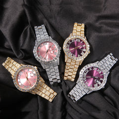 Ice Stone Full Diamond Bling Luxury Quartz Watch