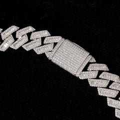 Ice Stone 18mm Iced Diamond Cuban Necklace