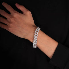 Ice Stone Unisex 12mm Cuban Link 5A CZ Gold Chain