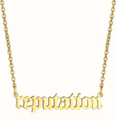 High Quality Gold Plated letter necklace Stainless Steel 14K Custom Name personalised Necklace