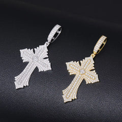 Ice Stone Hip Hop 925 Silver Asscher Cut Moissanite Pendant