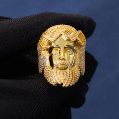 Ice Stone Fashion Iced Out Jesus CZ Ring