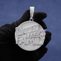 Ice Stone Hip Hop Gold Plated Rapper 5A Diamond Cuban Pendant