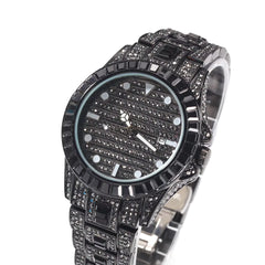 Ice Stone Trend Luxury Iced Out Rainbow Baguette Watch