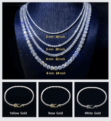 Ice Stone Iced Out VVS Moissanite Tennis Bracelet 5mm-6mm