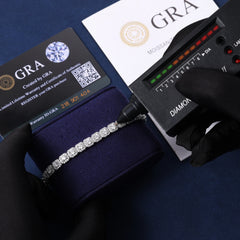 Ice Stone 6mm VVS Moissanite Square Diamond Bracelet