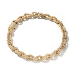 Ice Stone 14mm Punk Iced Out Gold Cuban Chain