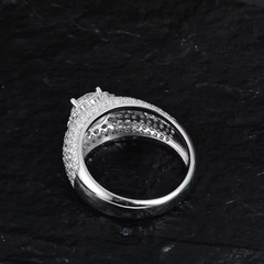 Ice Stone Ice Out Moissanite Hip Hop Ring