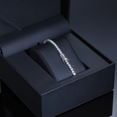 Ice Stone Moissanite Tennis Bracelet 925 Silver Men