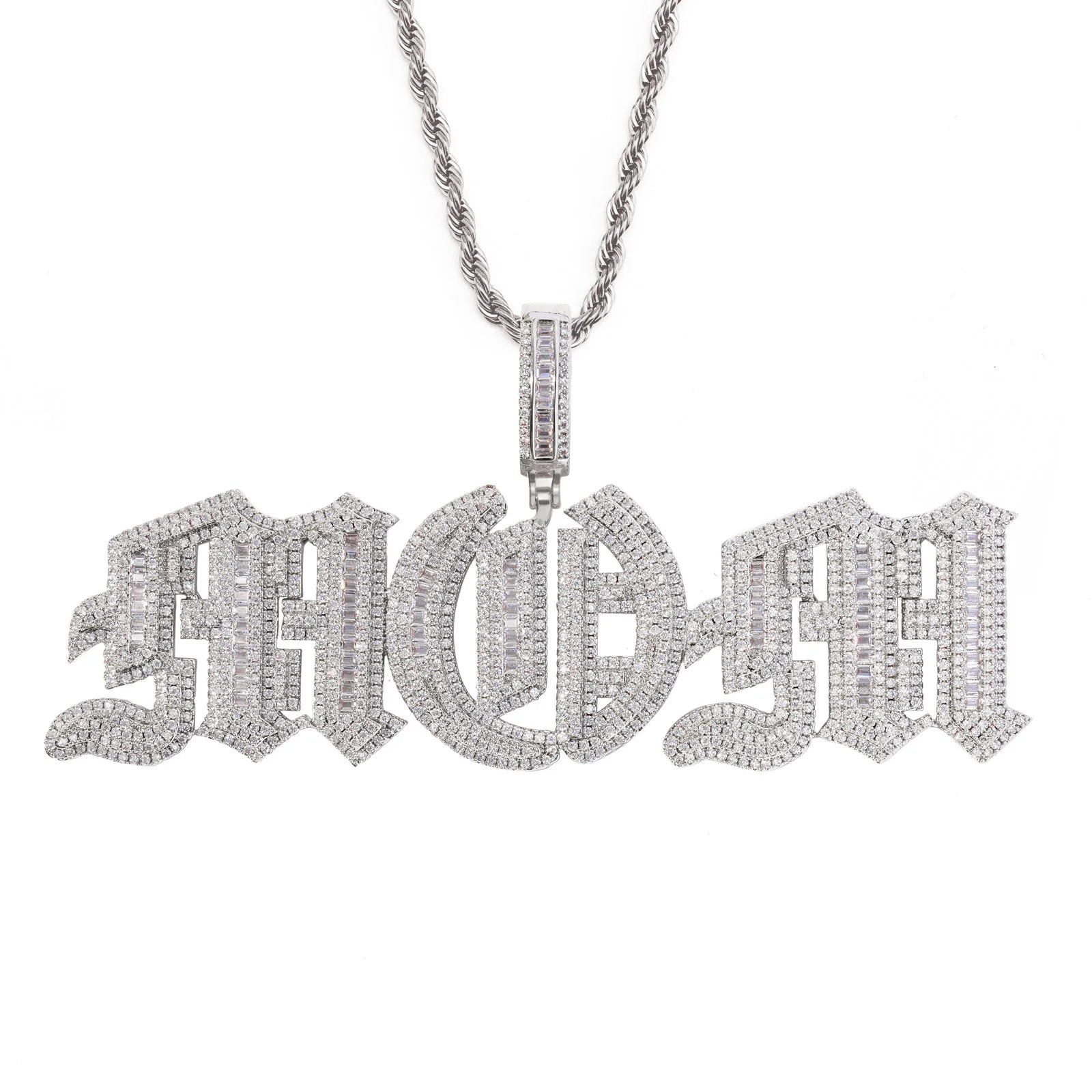 New Arrival Custom Diamond Greek Elephant Charm Pendant for Necklace 18K Gold Plated CZ with Gold and White Gold Colors