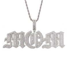 New Arrival Custom Diamond Greek Elephant Charm Pendant for Necklace 18K Gold Plated CZ with Gold and White Gold Colors