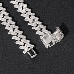 Ice Stone 18mm Punk Style Diamond Cuban Necklace