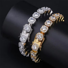 Ice Stone Fashion Ladies Lab Diamond Zircon Cute Bling Tennis Bracelet