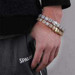 Ice Stone Fashion Ladies Lab Diamond Zircon Cute Bling Tennis Bracelet