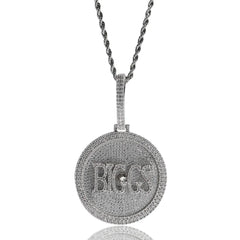 TOP ICY New Arrival Letter Necklace Pendant DIY Splicing Combination Rotating Letter Pendant Hip Hop Name Necklace