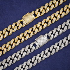 Ice Stone 12mm VVS Moissanite Cuban Chain Men