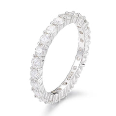 Hip Hop Men Women Fashion Jewelry 3.0mm Moissanite Diamond Iced Out Gold Plated  925 Silver Ring