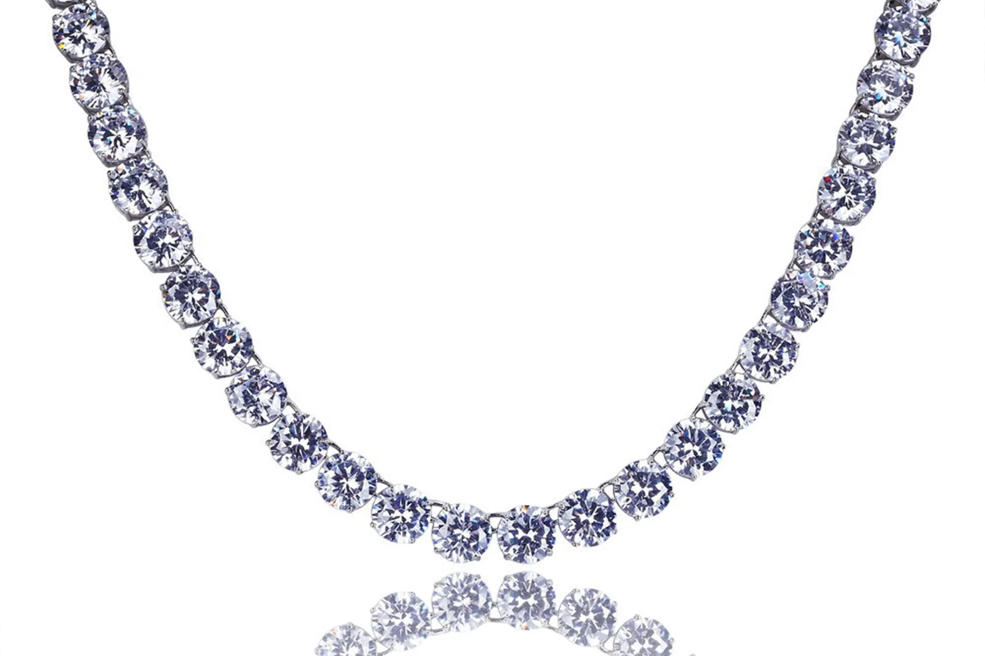 Hot Selling 6mm Tennis Chain Necklace Men Hip Hop Jewelry 16inch 18inch 20 Inch 24inch 30inch Zircon Iced Out Tennis Chain