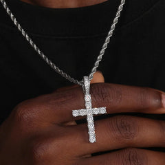 Ice Stone Christian 5A Zircon Iced Out Cross Pendant