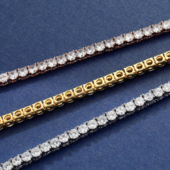 Ice Stone Hip Hop 925 Sterling Moissanite Chain