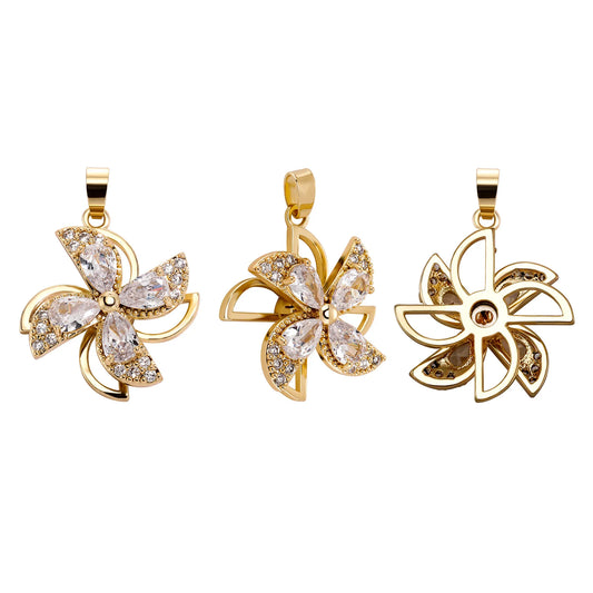 Ice Stone Four Leaf Clover Pendant Jewelry