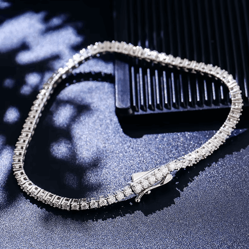 Ice Stone Iced Out VVS Moissanite Tennis Bracelet 5mm-6mm