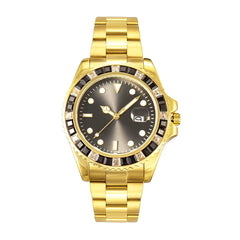 Ice Stone Fashion Colorful CZ Quartz Hip Hop Luminous Watch