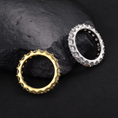 Ice Stone 4mm 0.3ct Moissanite Diamond S925 Silver Ring