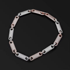 Ice Stone CZ Clip Cuban Tennis Necklace