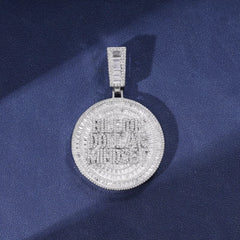 Ice Stone Custom Iced Out Baguette Billion Round Charm Pendant