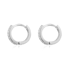 Ice Stone Hip Hop Luxury Iced Out Diamond Gold CZ Earrings