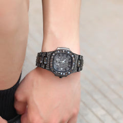 Ice Stone Hot Sale Square Zircon Hip Hop Quartz Watch