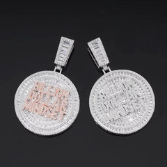 Ice Stone Custom Iced Out Baguette Billion Round Charm Pendant