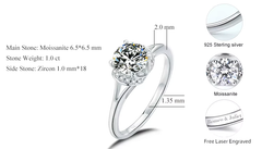 Ice Stone D Color Moissanite Solitaire Ring