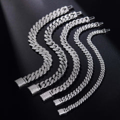 Ice Stone Luxury 12mm Moissanite Cuban Chain