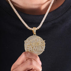 Ice Stone Hip Hop Gold Plated Rapper 5A Diamond Cuban Pendant