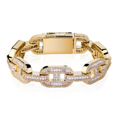 Ice Stone 14mm Coffee Beans Bling Bracelet