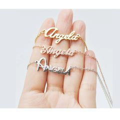 Custom name necklace jewelry name bracelet anklet personalized with name for woman girls mother